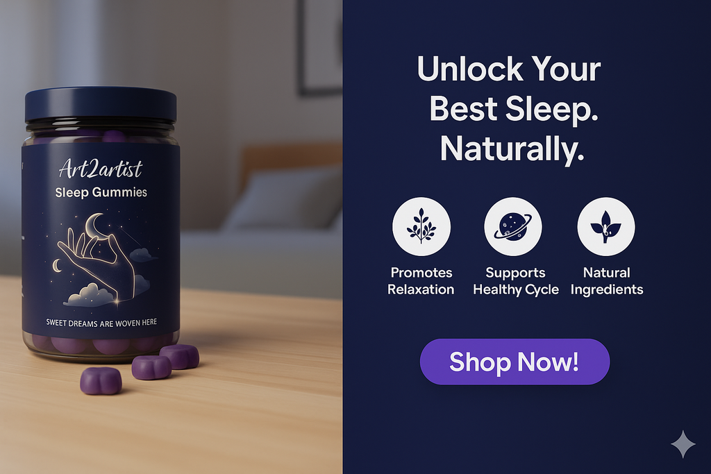 Art2Artist Sleep Gummies – Nighttime Wellness Support 🌙