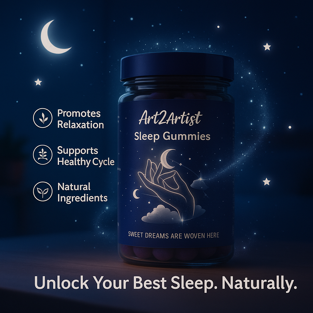 Art2Artist Sleep Gummies – Nighttime Wellness Support 🌙