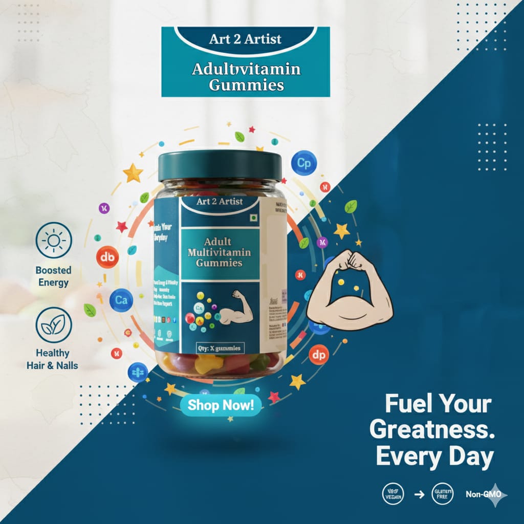 Art2Artist Adult Multivitamin Gummies – Elevate Your Everyday. Naturally.