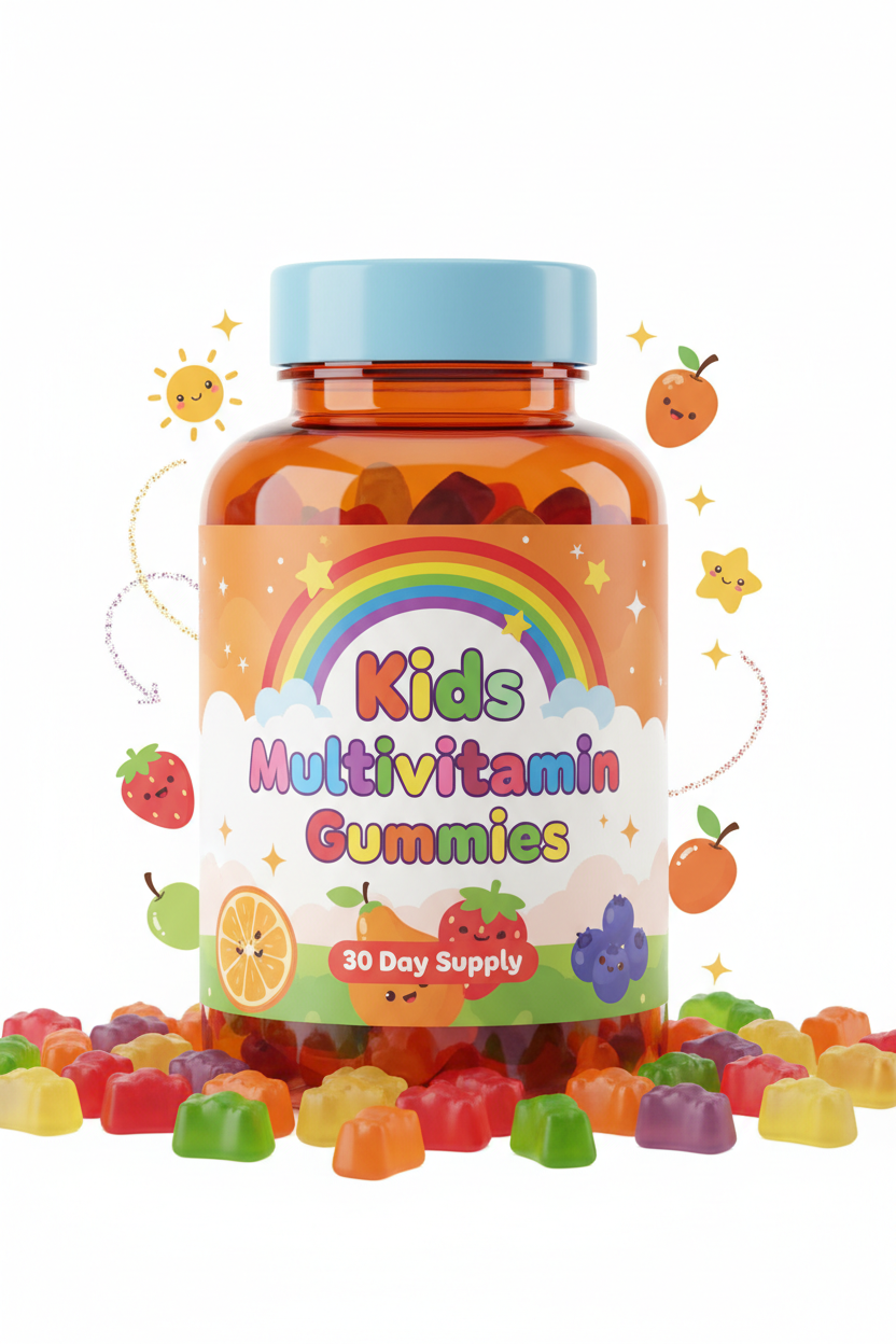 Art2Artist Kids Multivitamin Gummies – Unlock Your Inner Superhero! | Berry Blast Flavor
