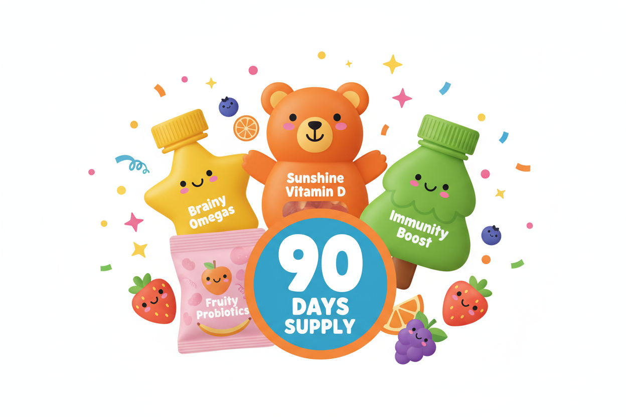 Art2Artist Kids Multivitamin Gummies – Unlock Your Inner Superhero! | Berry Blast Flavor