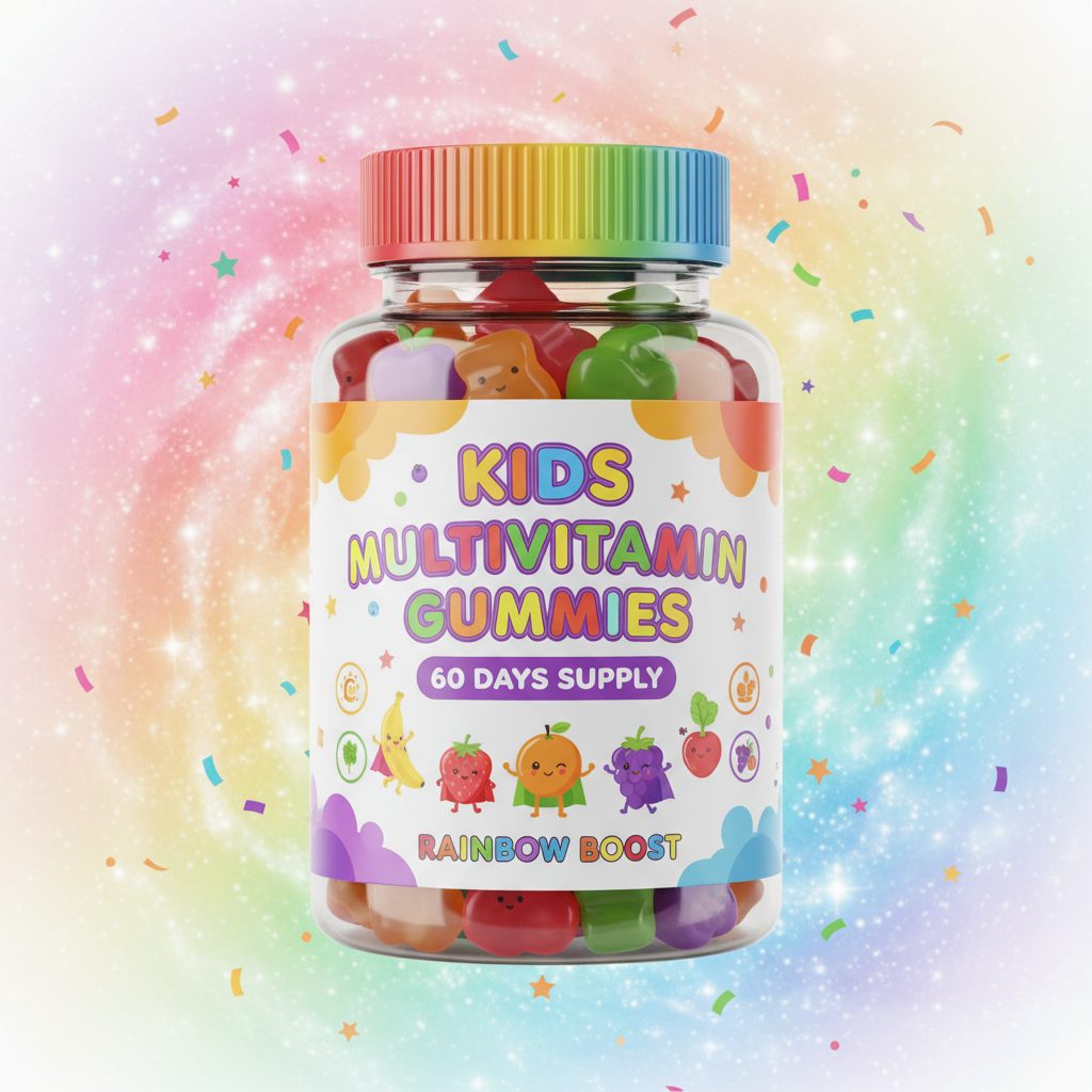 Art2Artist Kids Multivitamin Gummies – Unlock Your Inner Superhero! | Berry Blast Flavor